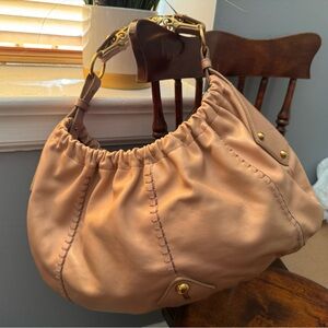Yves Saint Laurent Pink Leather Vincennes Mombasa Hobo.
